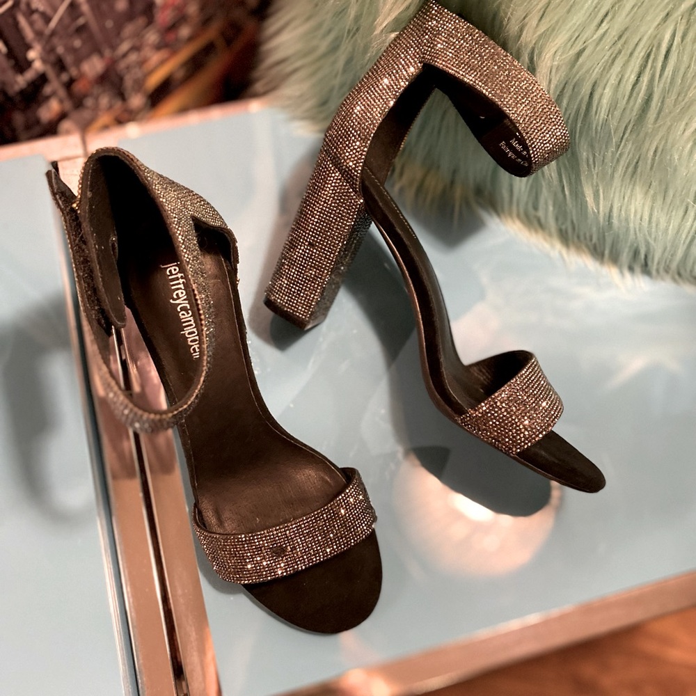 Jeffrey Campbell sparkly rhinestone heels